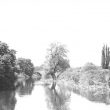 Barford.  Bridge seen from the end of Keytes Lane