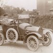 Beaudesert.  Mr Parkes in car at Buckley Green