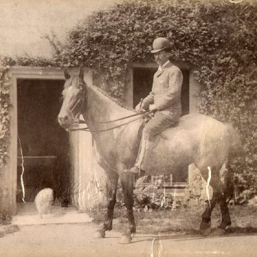 Bidford on Avon.  Rider and horse