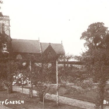 Binton.  St Peter's Church and rectory garden