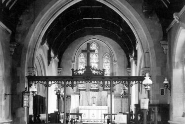 Binton.  Interior of St Peter's church