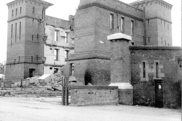 Budbrooke.  Partly demolished barracks
