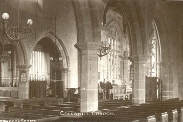 Coleshill.  Church interior