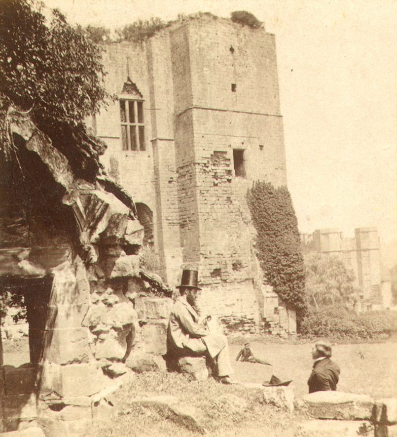 Caesar's Tower, Kenilworth Castle.  1860s |  IMAGE LOCATION: (Warwickshire County Record Office)