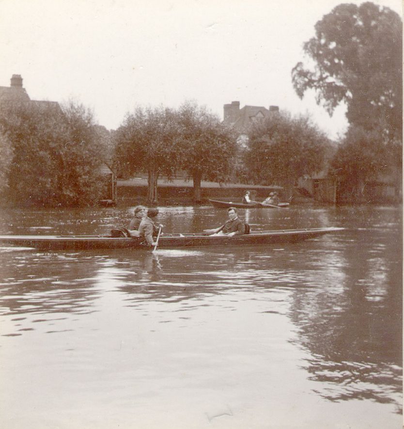 The Dane Camp on the Avon, Stratford upon Avon.  1912 |  IMAGE LOCATION: (Warwickshire County Record Office)