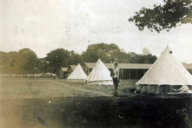 Warwick.  Yeomanry Camp in Castle Park