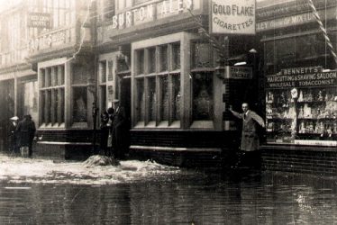 Nuneaton.  Queens Road after Floods