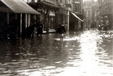 Nuneaton.  Abbey Street after floods