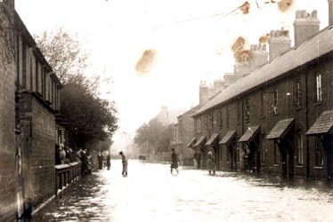 Nuneaton.  Dugdale Street after floods