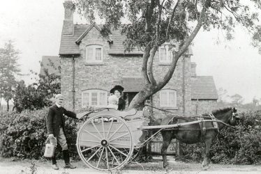 Wilmcote.  Richard Dalton's milkfloat