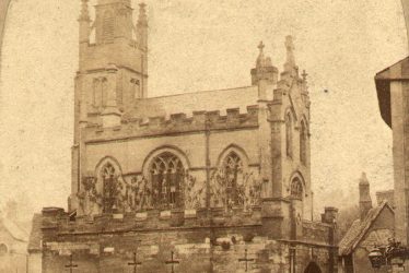 Warwick.  St James Church and Eastgate