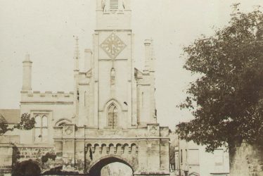 Warwick.  East  Gate and St James' Church