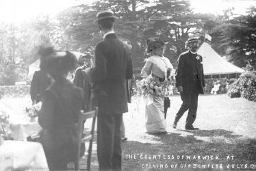 Warwick.  Countess at garden fete