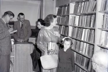 Tysoe.  Mobile library van interior