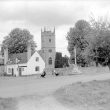 Clifford Chambers.  St Helen's church and cross