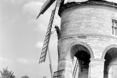 Chesterton.  Repairing the windmill sails