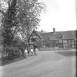 Charlecote.  Timber framed cottages