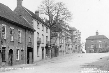 Coleshill.  Pillory and stocks