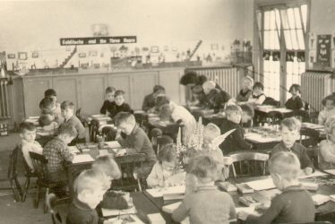 Warwickshire.  Children at school