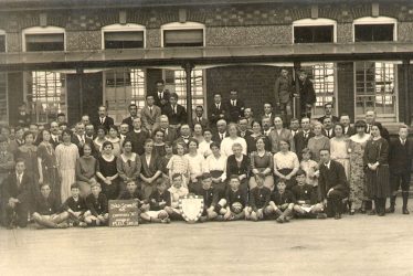 Binley.  Members and staff of school football club