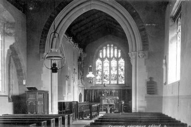 Clifford Chambers.  St Helen's church interior