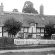Clifford Chambers.  Thatched and timbered cottage