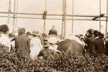 Dunnington.  Laying the foundation stone of the school
