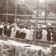 Dunnington.  Laying the school and hall foundation stone