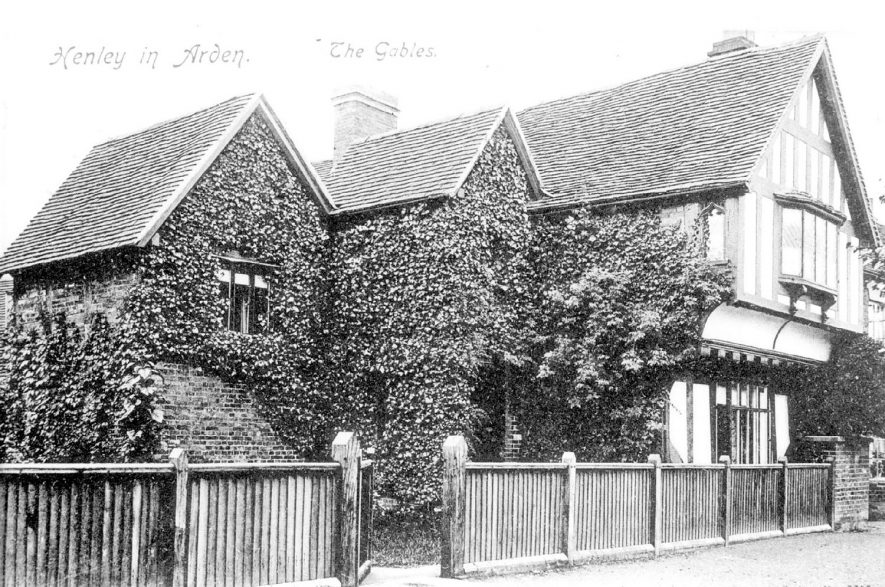 The Gables, a timber structured house, Henley in Arden.  1905 |  IMAGE LOCATION: (Warwickshire County Record Office)