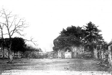Merevale.  Abbey ruins and hall