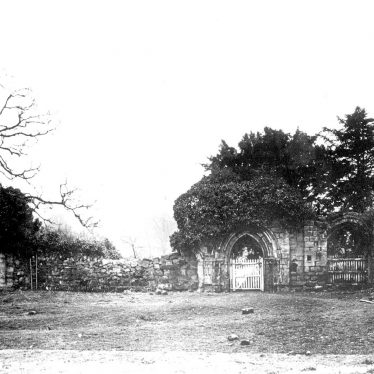 Merevale.  Abbey ruins and hall