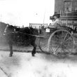 Polesworth.  Pony and trap in Station Road