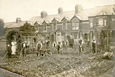 Rugby.  Murray School war garden