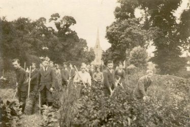 Lapworth.  School garden