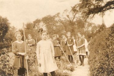 Lapworth.  School garden