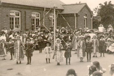 Studley.  Infants with May pole