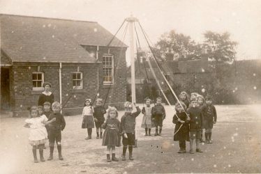 Studley.  Children with May pole