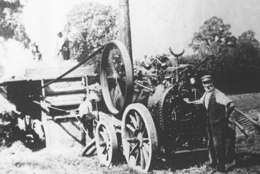 Cubbington.  Threshing machine