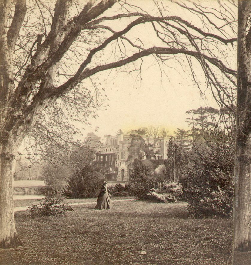 Guy's Cliffe house seen from the park, Warwick.  1870s |  IMAGE LOCATION: (Warwickshire County Record Office)