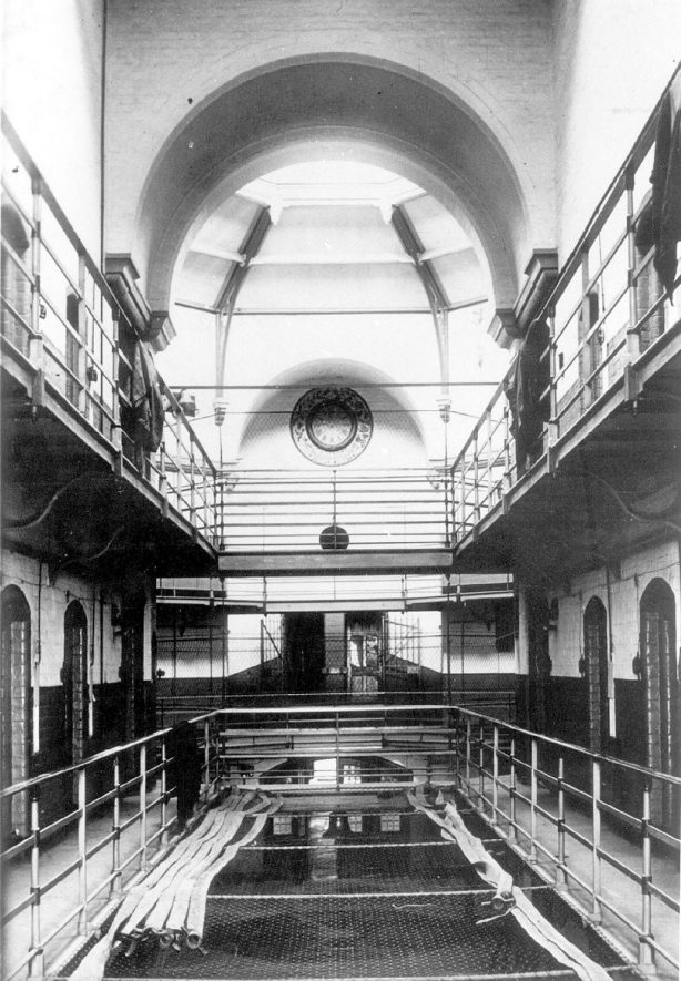 Interior of Cape Prison, Warwick.  1900s |  IMAGE LOCATION: (Warwickshire County Record Office)