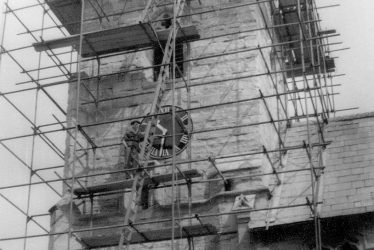 Claverdon.  Church under repair