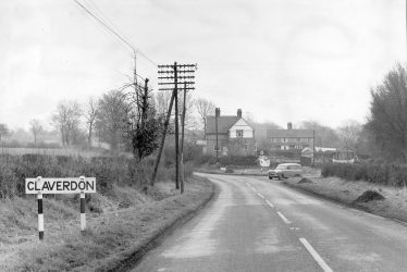 Claverdon.  Road into village