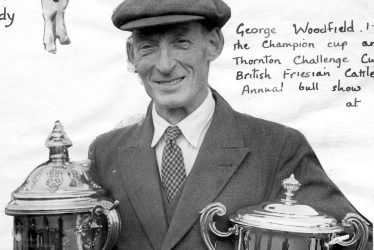 Clifford Chambers.  George Woodfield with trophies