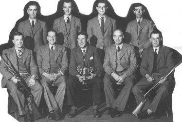 Clifford Chambers.  Working Men's Club shooting team