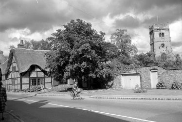 Dunchurch.  Cottage and church