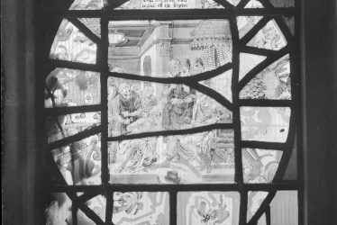 Radway.  Dutch glass in church window