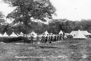 Coombe Abbey.  Warwickshire Yeomanry Camp