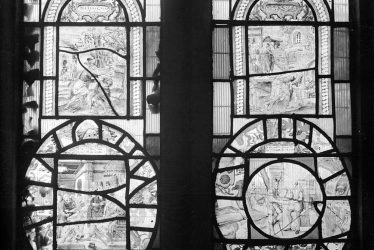 Radway.  Dutch glass in church window