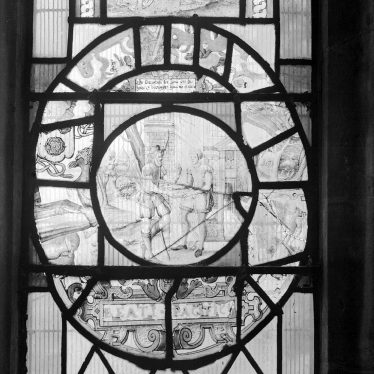 Radway.  Dutch glass in church window