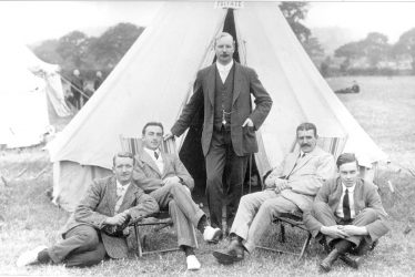 Fillongley.  Shawbury Industrial School masters at camp